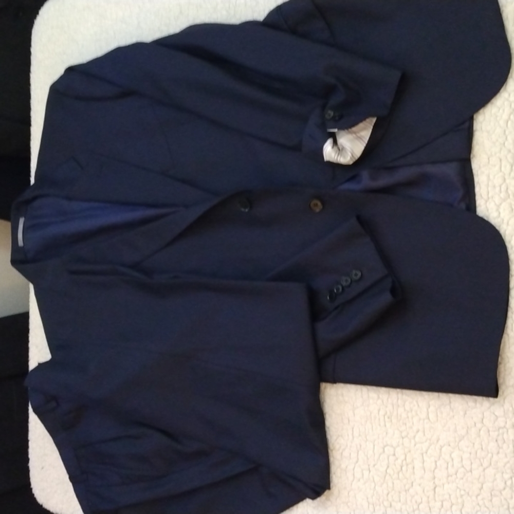 Loro Piana/Daniel Cremieux Signature Navy Super 170s Wool/Silk Suit 44R
